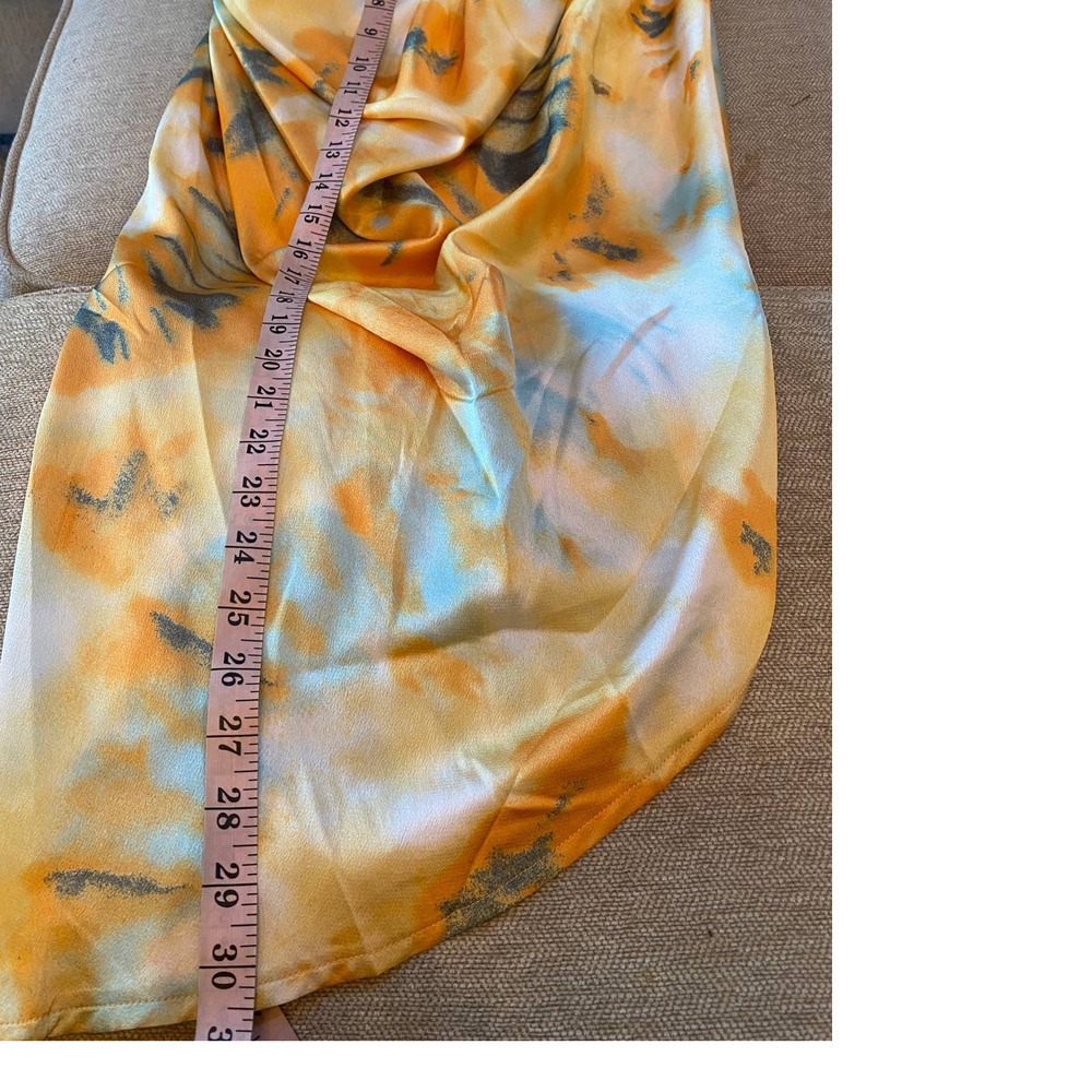 Orange Tie Dye Print Structured Corset set - Picture 11 of 12
